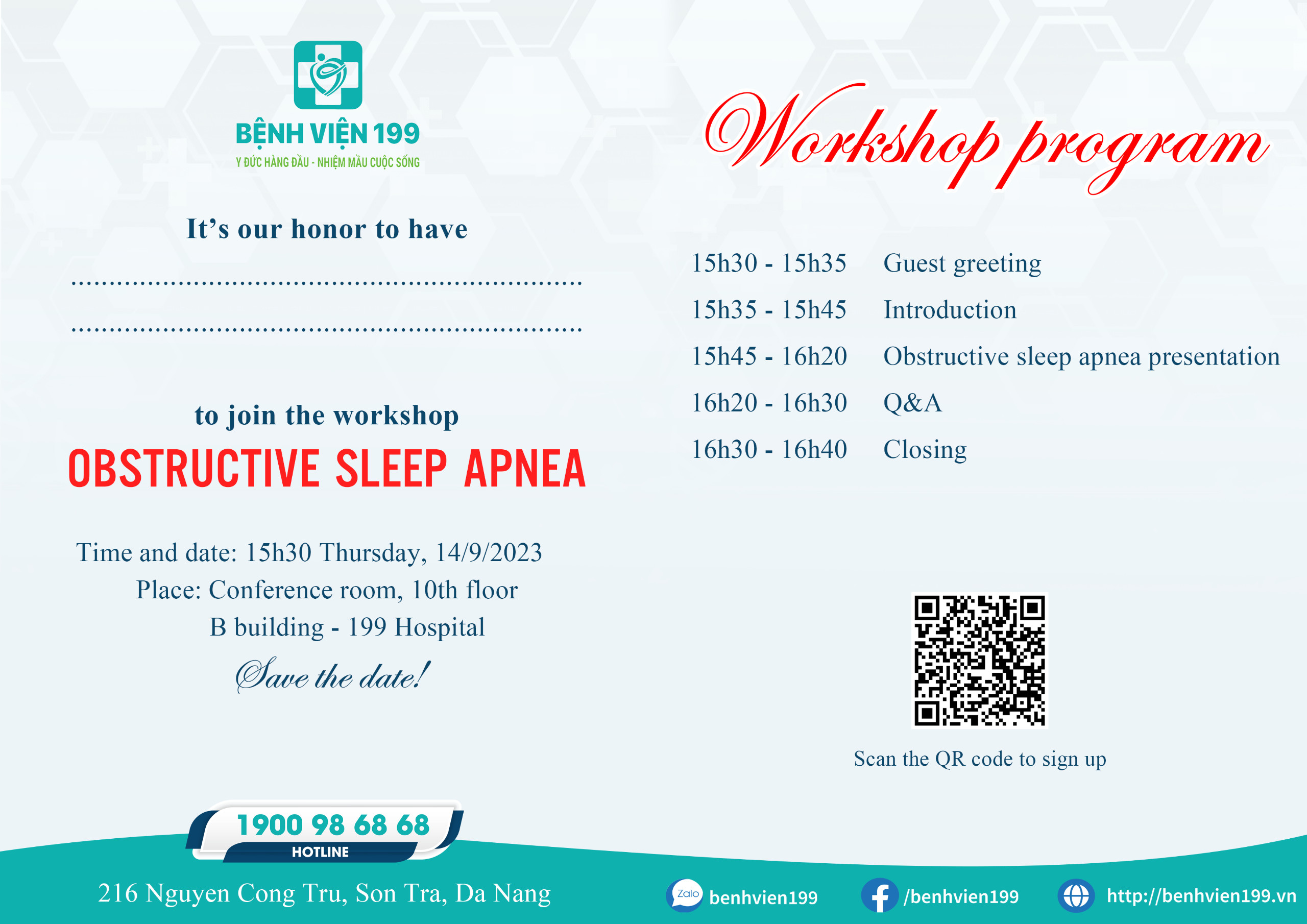 The workshop OBSTRUCTIVE SLEEP APNEA